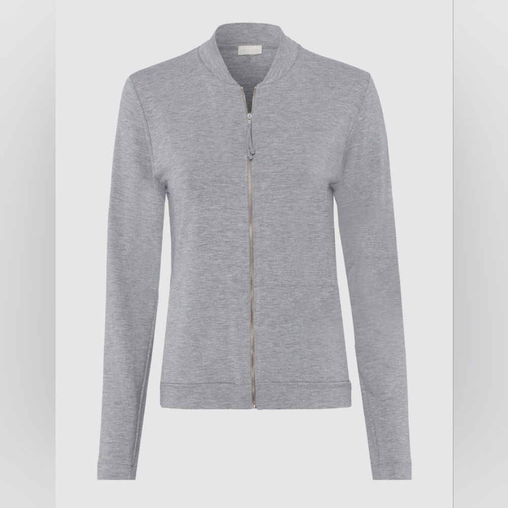 HANRO Balance Gray Front Zip Jacket